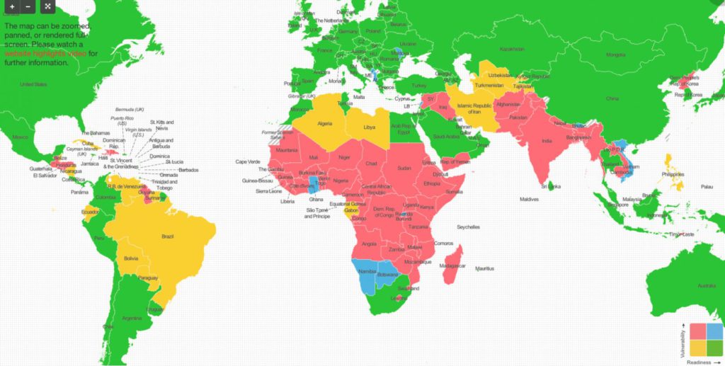 Climate Vulnerability by Country